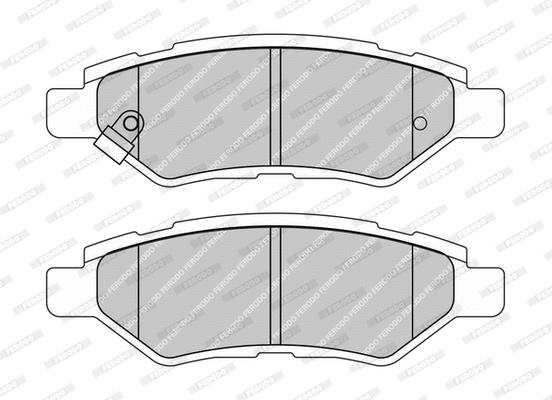 Brake Pad Set, disc brake (FDB4600-D)