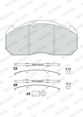 Brake Pad Set, disc brake (FCV4906B)