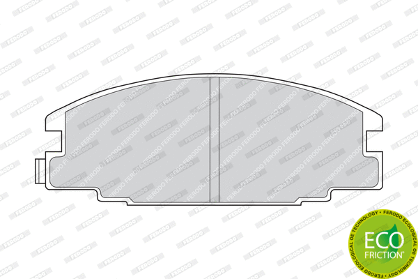 Brake Pad Set, disc brake (FDB678)