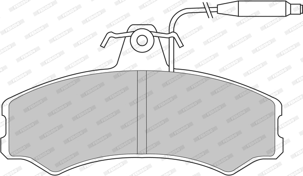 Brake Pad Set, disc brake (FDB287)
