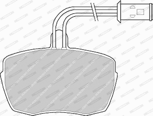 Brake Pad Set, disc brake (FVR543)