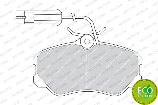 Brake Pad Set, disc brake (FDB595)