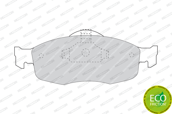 Brake Pad Set, disc brake (FDB884)