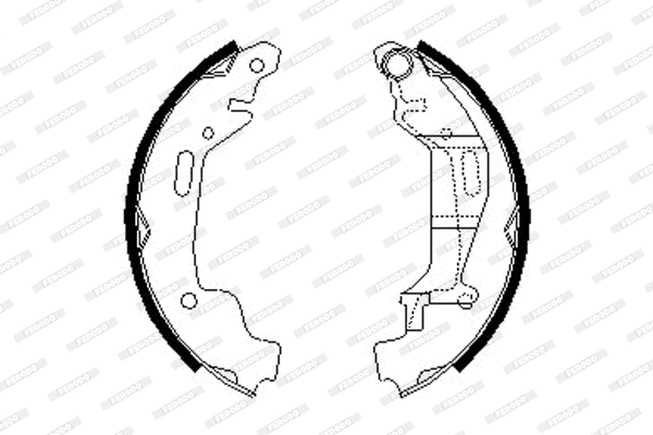 Brake Shoe Set (FSB632)