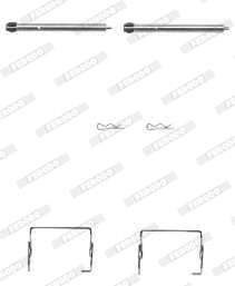 Accessory Kit, disc brake pad (FBA589)