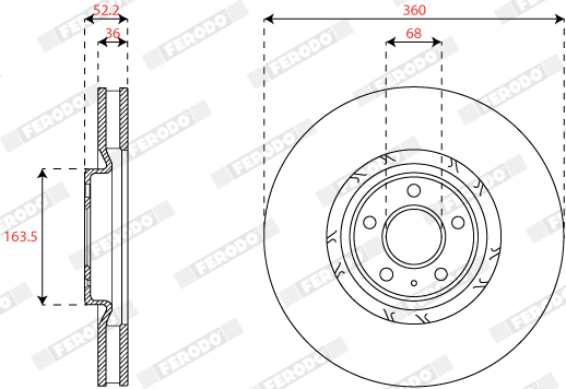 Brake Disc (DDF2774RC-1)
