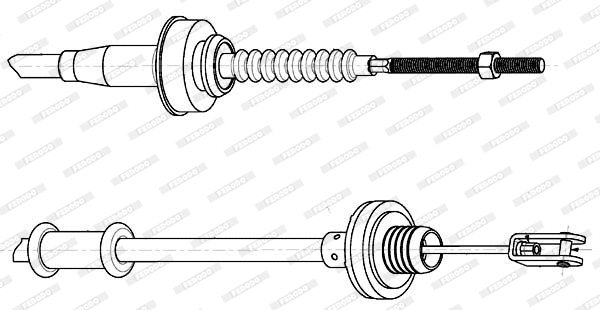 Cable Pull, clutch control (FCC424239)