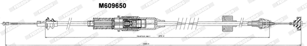 Cable Pull, clutch control (FCC422759)
