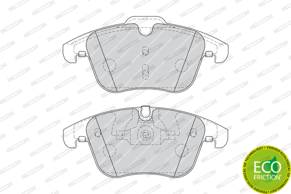 Brake Pad Set, disc brake (FDB4107)