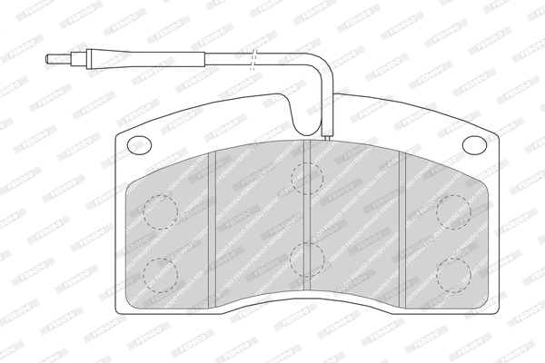 Brake Pad Set, disc brake (FCV624)
