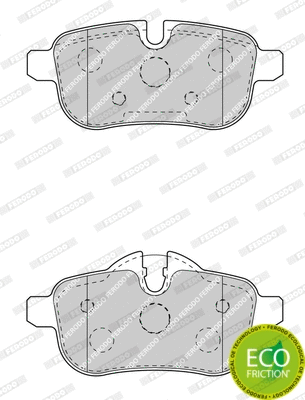 Brake Pad Set, disc brake (FDB4401)