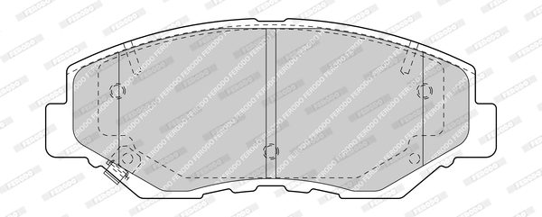 Brake Pad Set, disc brake (FDB1658-D)