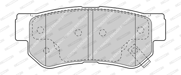 Brake Pad Set, disc brake (FDB1606-D)