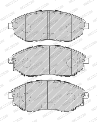 Brake Pad Set, disc brake (FDB4304-D)