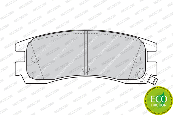 Brake Pad Set, disc brake (FDB1264)