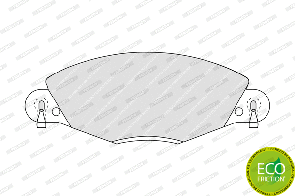 Brake Pad Set, disc brake (FDB1412)