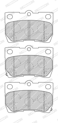 Brake Pad Set, disc brake (FDB4001-D)