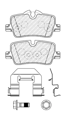 Brake Pad Set, disc brake (FDB5278)