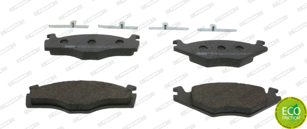 Brake Pad Set, disc brake (FDB392)