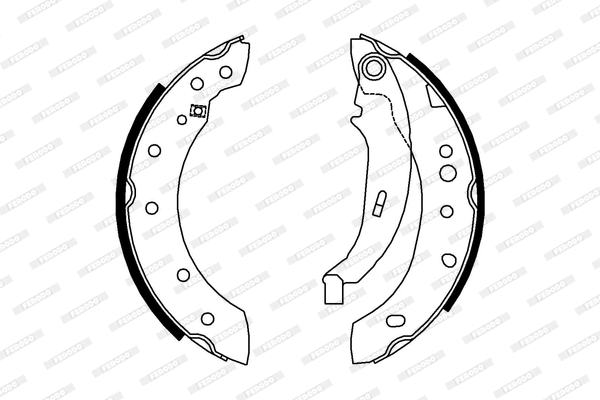Brake Shoe Set (FSB4012)