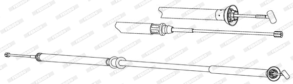 Cable Pull, parking brake (FHB432995)