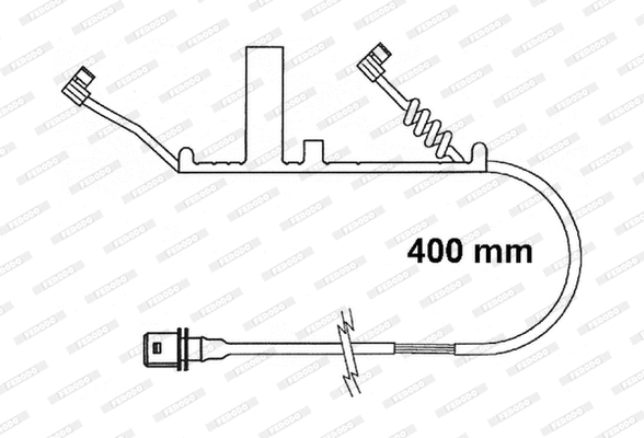 Warning Contact, brake pad wear (FAI165)