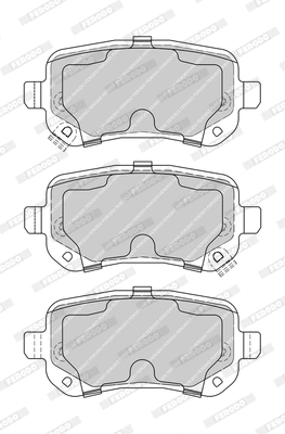Brake Pad Set, disc brake (FDB4196-D)