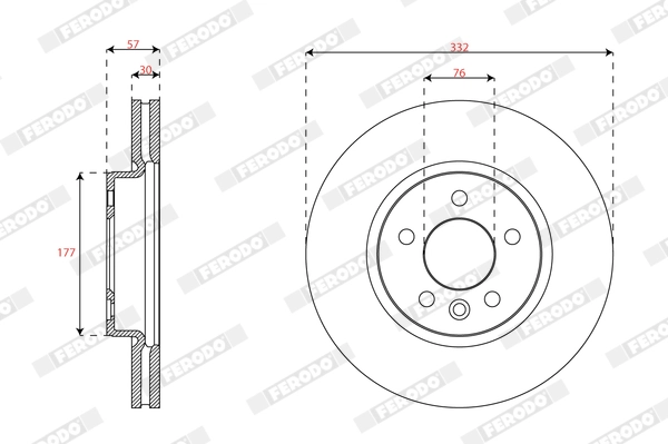 Brake Disc (DDF3068C-1)