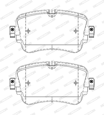 Brake Pad Set, disc brake (FDB4960-D)