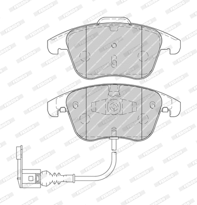 Brake Pad Set, disc brake (FDB4057-D)