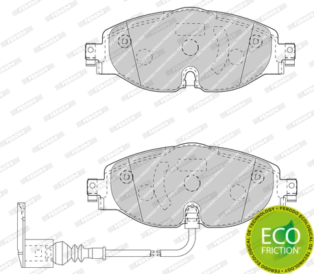 Brake Pad Set, disc brake (FDB4433)