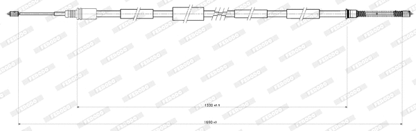 Cable Pull, parking brake (FHB432885)