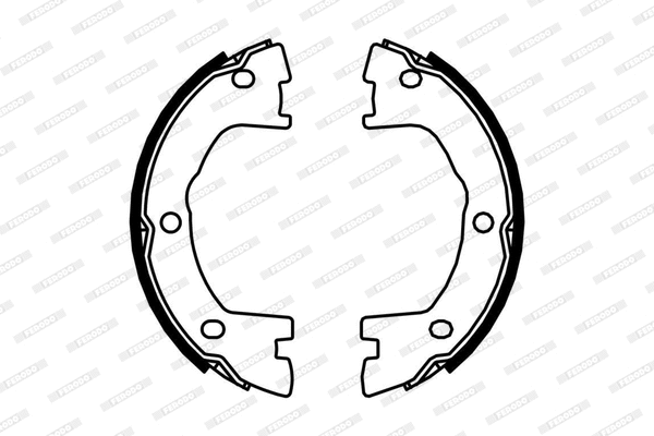 Brake Shoe Set, parking brake (FSB685)