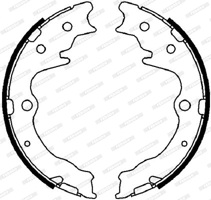Brake Shoe Set, parking brake