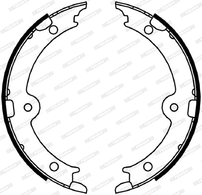 Brake Shoe Set, parking brake