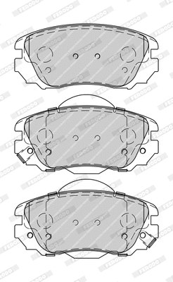 Brake Pad Set, disc brake (FDB4207-D)