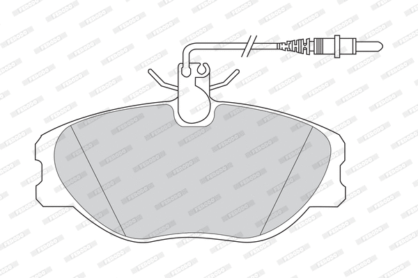 Brake Pad Set, disc brake (FDB1000)