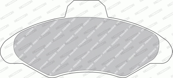 Brake Pad Set, disc brake (FDB617Z)