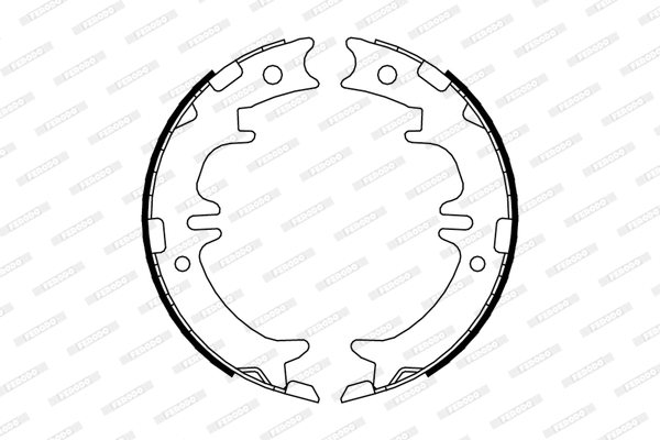 Brake Shoe Set, parking brake (FSB674)