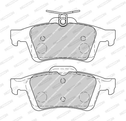 Brake Pad Set, disc brake (FDB1931-D)