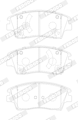 Brake Pad Set, disc brake (FDB5274)