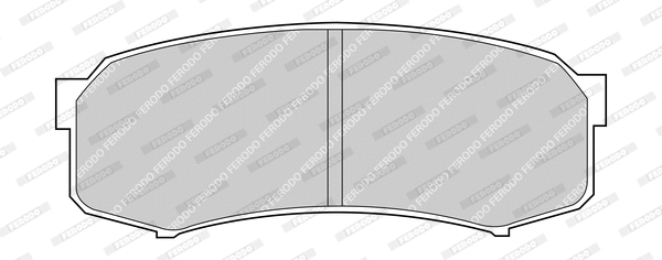 Brake Pad Set, disc brake (FDB1021-D)