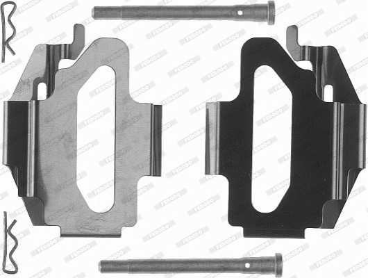 Accessory Kit, disc brake pad (FBA512)