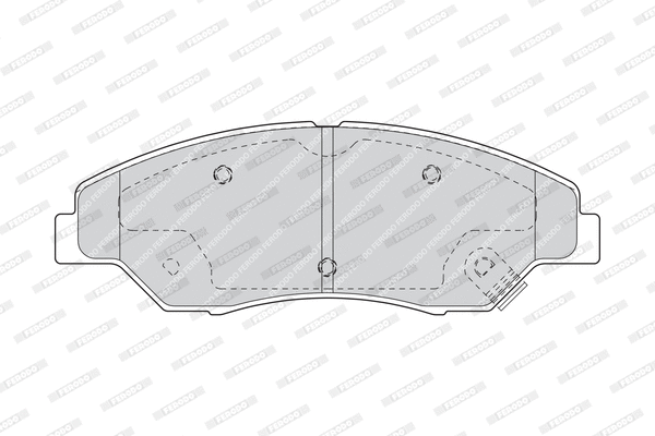 Brake Pad Set, disc brake (FDB1536)