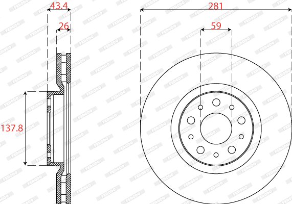 Brake Disc (DDF2776C)