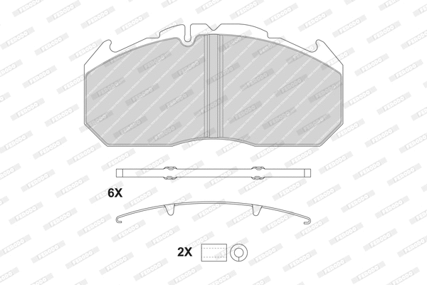 Brake Pad Set, disc brake (FCV1578BFE)