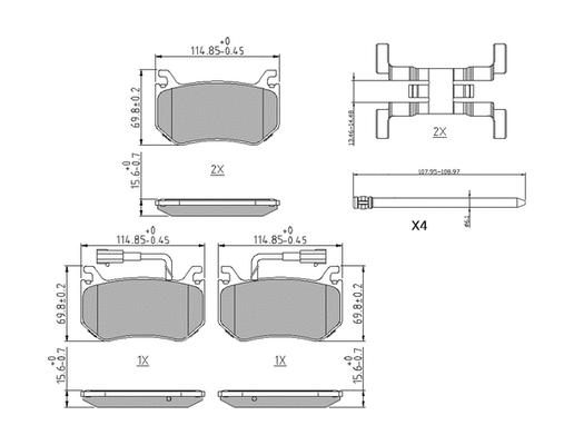 Brake Pad Set, disc brake