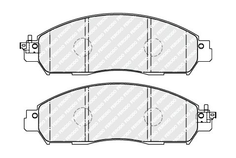 Brake Pad Set, disc brake (FDB5090)