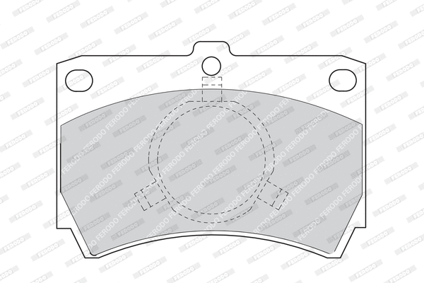 Brake Pad Set, disc brake (FDB487)