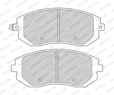 Brake Pad Set, disc brake (FDB1639-D)